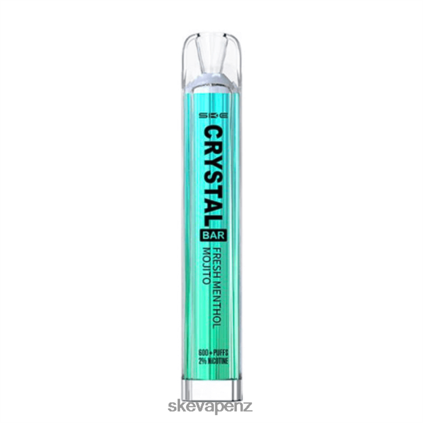 SKE Vape Review - SKE Crystal Bar Disposable Vape Fresh Menthol Mojito X820BT69