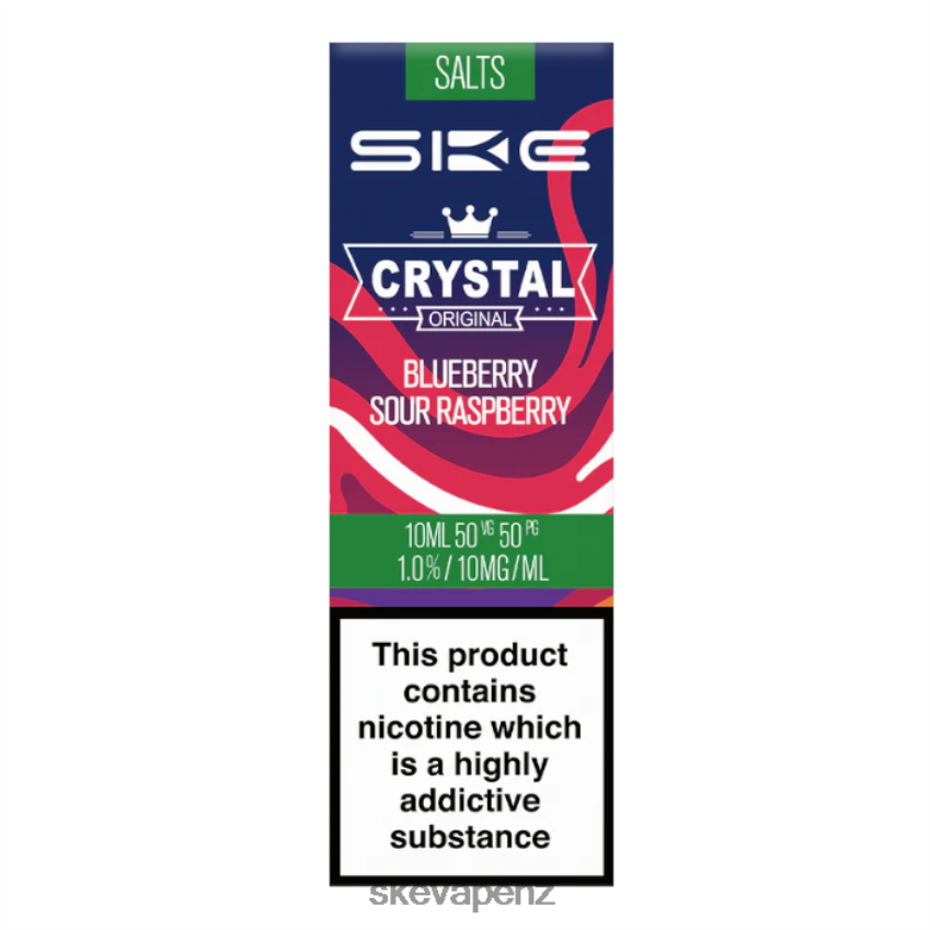 SKE Vape - SKE Crystal Nic Salt - 10ml Blueberry Sour Raspberry X820BT113