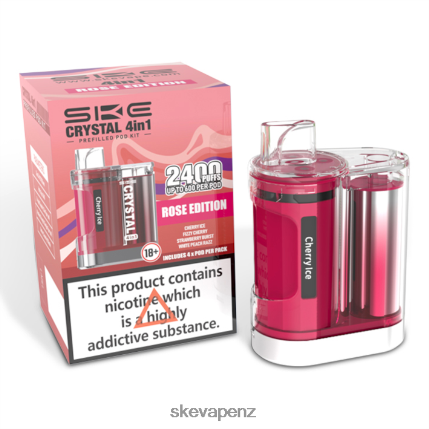 SKE Vape Refills - SKE Crystal 2400 4 in 1 Pod Kit Mixed Rose Edition X820BT98